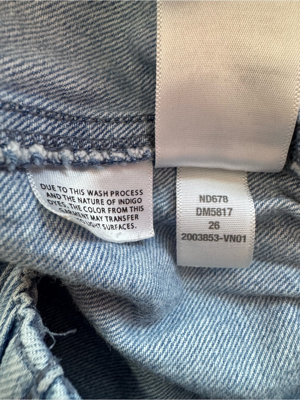 Madewell Pull-On Paperbag Utility Denim Blue Shorts in Arcwood Wash 26 - Picture 8 of 9